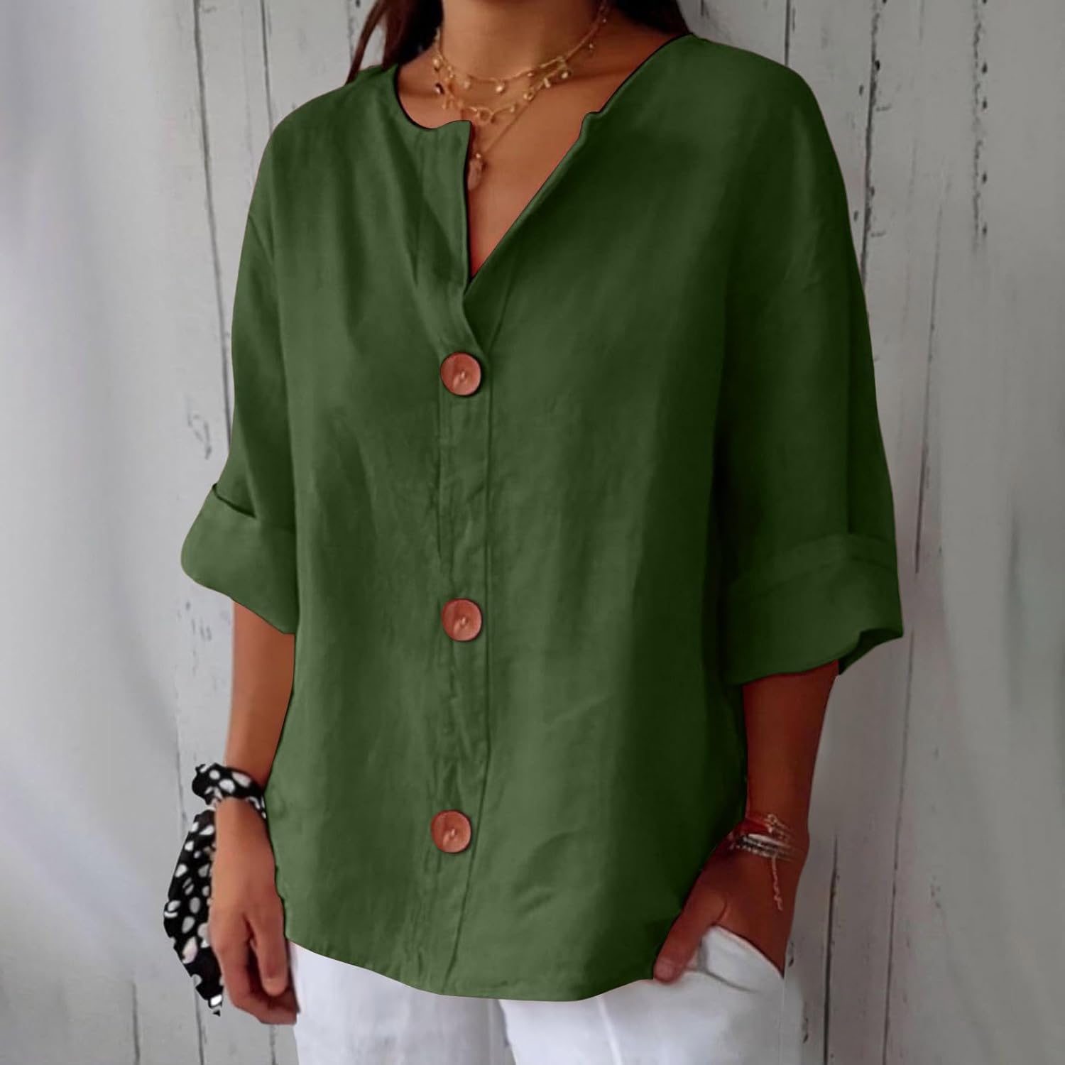 LaLune- Casual Linnen Blouse