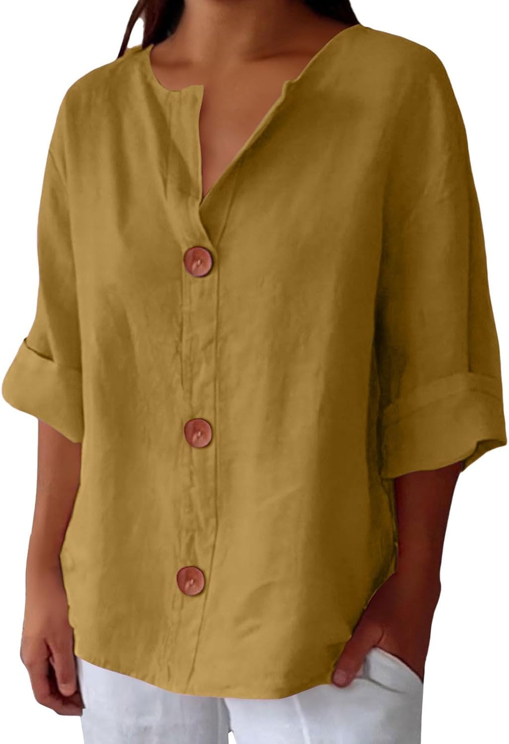 LaLune- Casual Linnen Blouse
