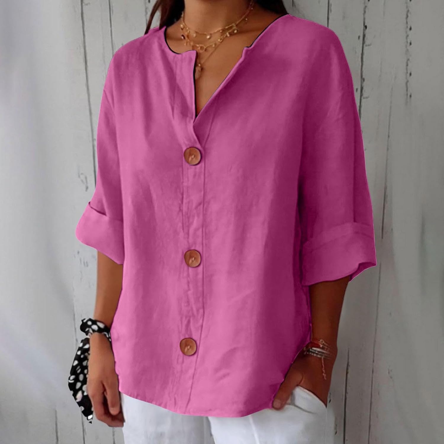 LaLune- Casual Linnen Blouse