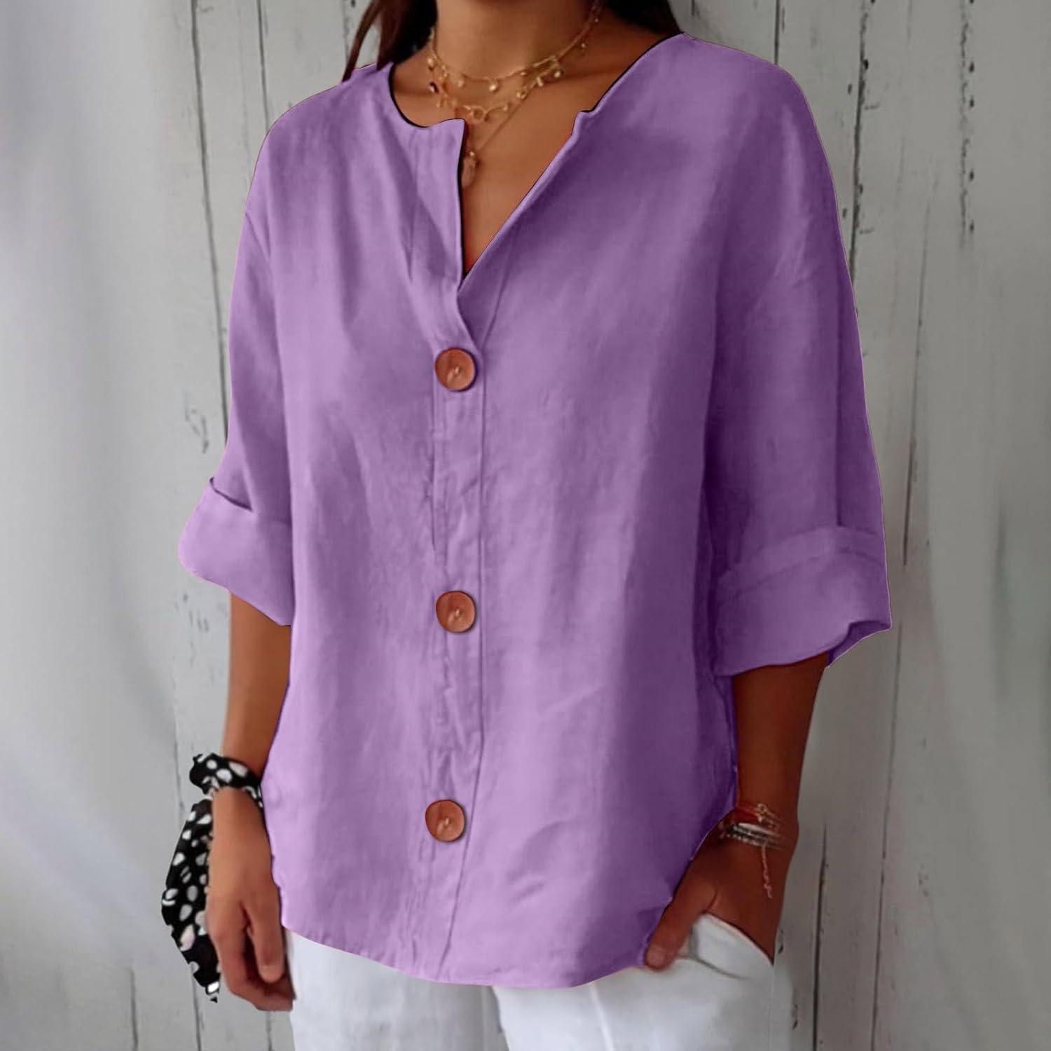 LaLune- Casual Linnen Blouse