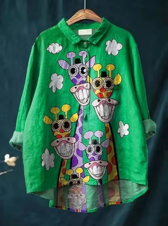 Van Laar® | Stijlvolle Casual Blouse met Print