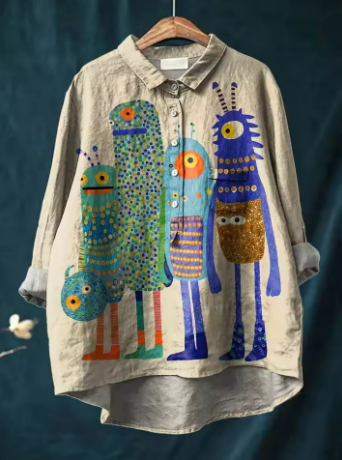 Van Laar® | Stijlvolle Casual Blouse met Print